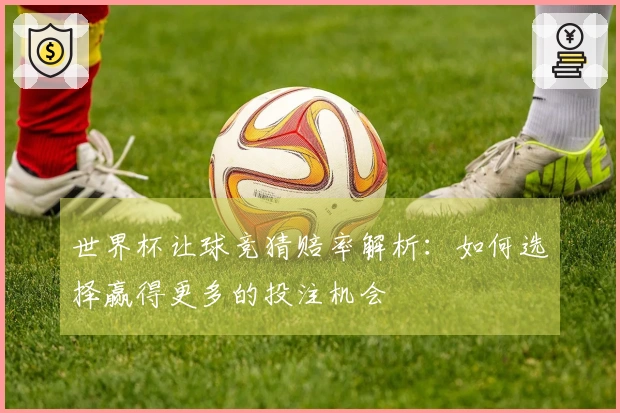 世界杯让球竞猜赔率解析：如何选择赢得更多的投注机会